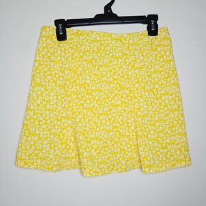 Rip Skirt Mini Skirt Hawaii Small Womens Yellow Daisey Wrap Beach Cover Up Swim